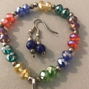 Bracelet with matching earrings